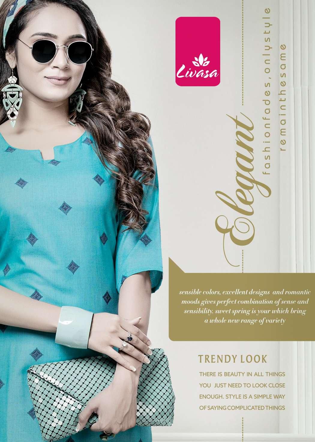 Livasa Rose 2 Cotton Printed Regular Wear Kurti Collection